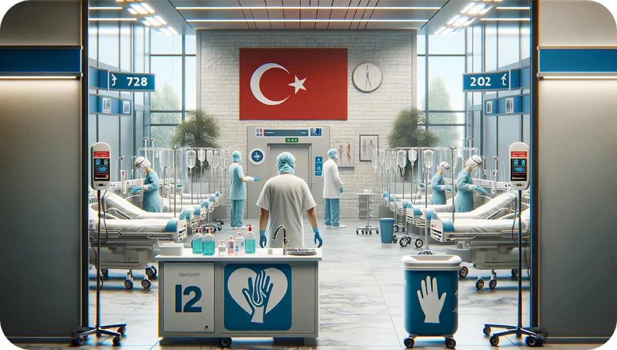 Pandemi döneminde Türkiye'de bir hastane birimi